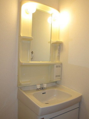 Washroom. With separate wash basin