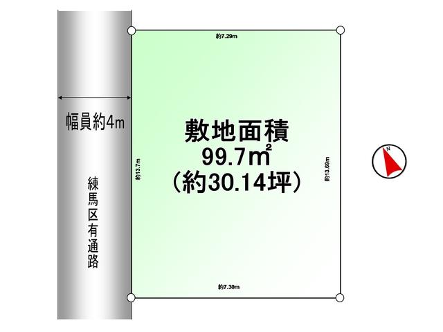 Compartment figure. Land price 34,800,000 yen, Land area 99.7 sq m Nerima Nishiōizumi 1-chome compartment view