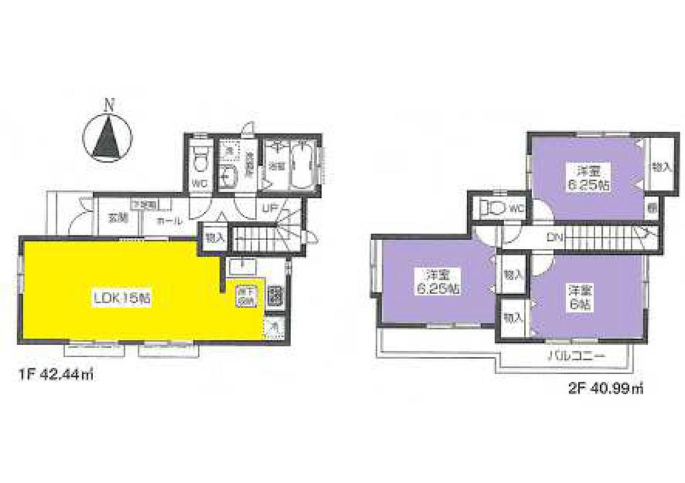 Floor plan. 39,800,000 yen, 3LDK, Land area 93.02 sq m , Building area 83.43 sq m