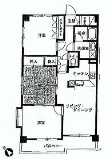 Floor plan. 3LDK, Price 26,800,000 yen, Occupied area 66.23 sq m