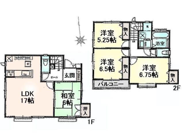 Floor plan. 44,800,000 yen, 4LDK, Land area 100.83 sq m , Building area 95.22 sq m Nerima Minamiōizumi 4-chome floor plan
