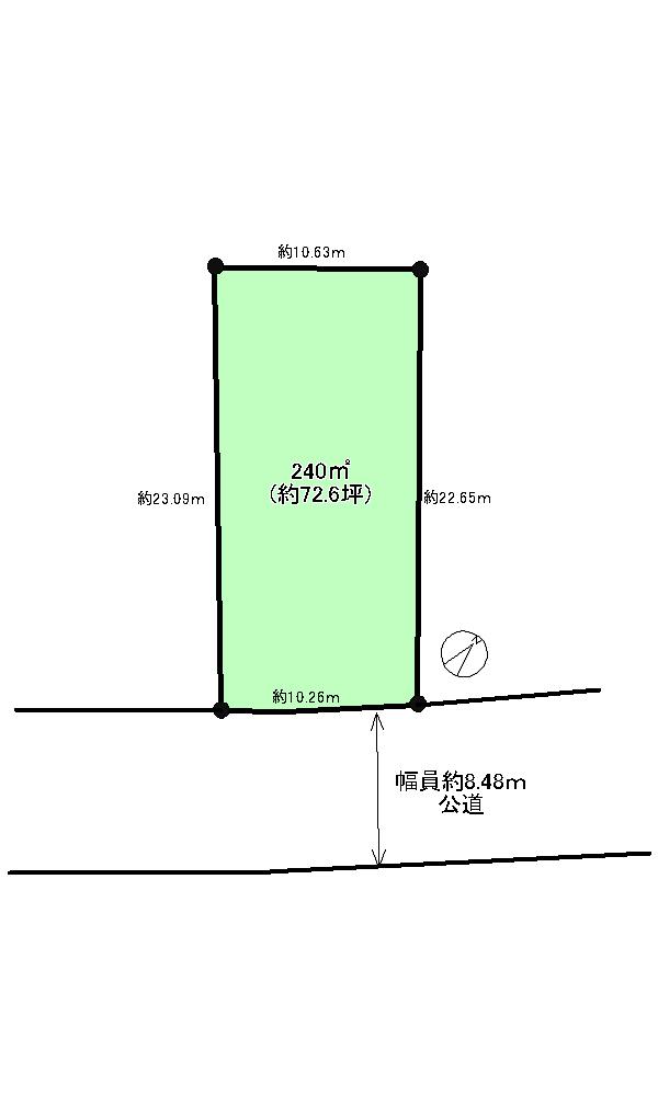 Compartment figure. Land price 79 million yen, Land area 240 sq m