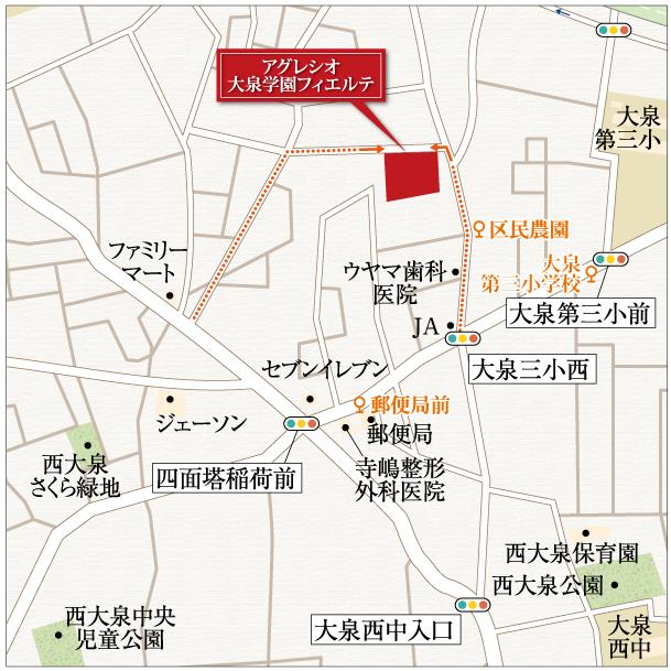 Local guide map. Local guide map (local neighborhood)