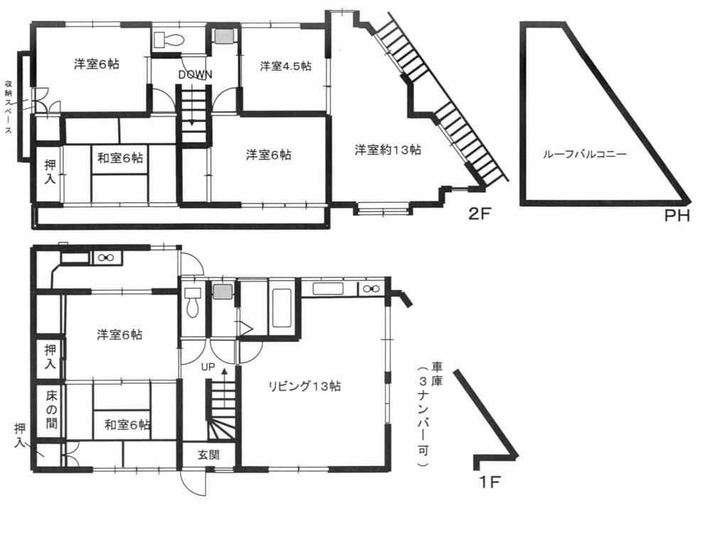 Floor plan. 41 million yen, 7LDK, Land area 132.29 sq m , Building area 132.29 sq m