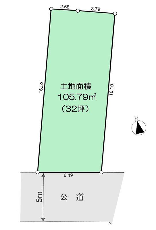 Compartment figure. Land price 40 million yen, Land area 105.79 sq m Oizumigakuen Uchi