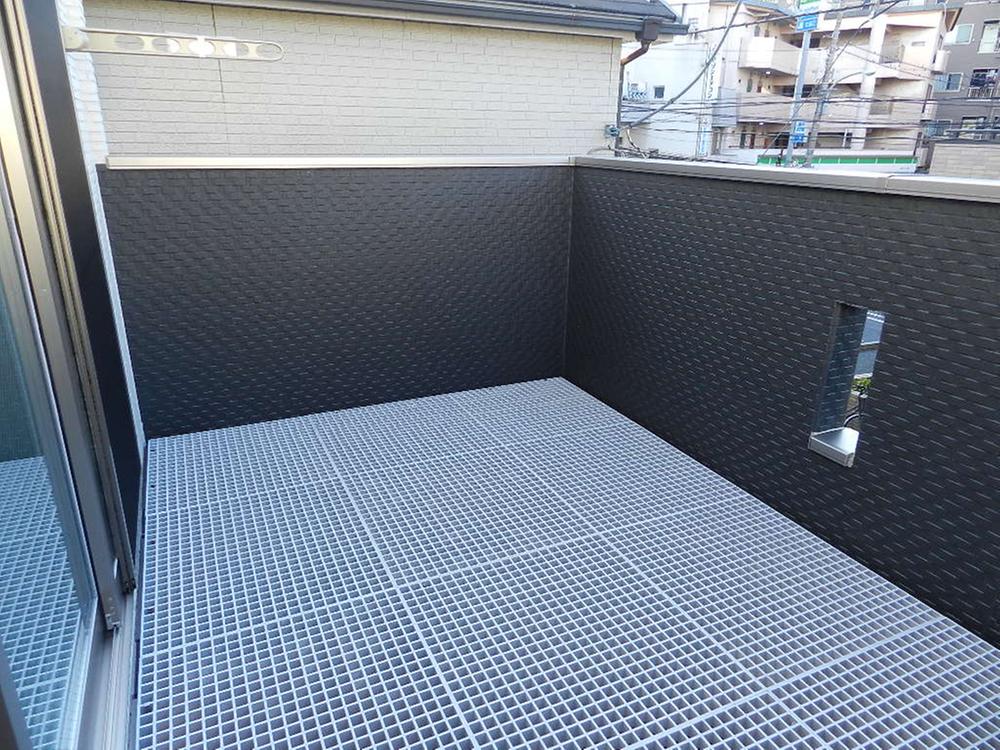 Balcony. Wide balcony