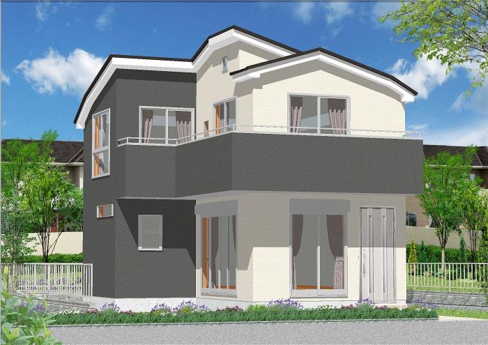 Rendering (appearance). Rendering lush new construction condominium residential south side of a quiet 3LDK + car space one minute nestled in a residential area because you are facing the road, It is also a good per yang!