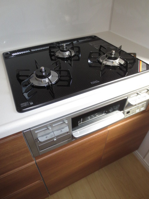 Kitchen. Grill with gas stove 3-neck installed already (photo of another in Room)