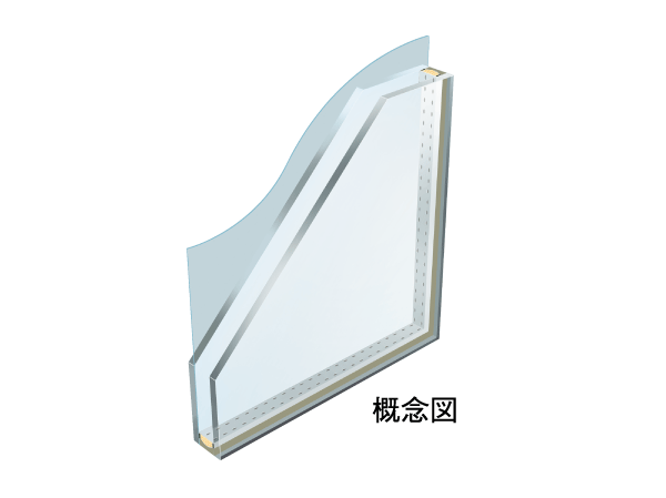 Security.  [Security glass] Between two sheets of glass on the first floor of the window, It adopted a glass sandwiching a crime prevention film. Excellent 耐貫 performance, It is very effective against incorrect lock to break the glass. (Except for the surface lattice window)