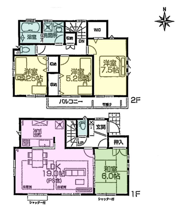Floor plan. (12 Building), Price 58,900,000 yen, 4LDK, Land area 110.14 sq m , Building area 101.22 sq m