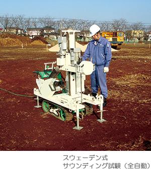 Construction ・ Construction method ・ specification. "Ground" is also visible in seemingly similar land, There is a thing that becomes a completely different survey results in only away a little distance. In the Toei housing, By external skilled in the art that was selected on the basis of strict internal standards, Do the SS test in along the deployment plan of the building principle 1 building per 5 places.