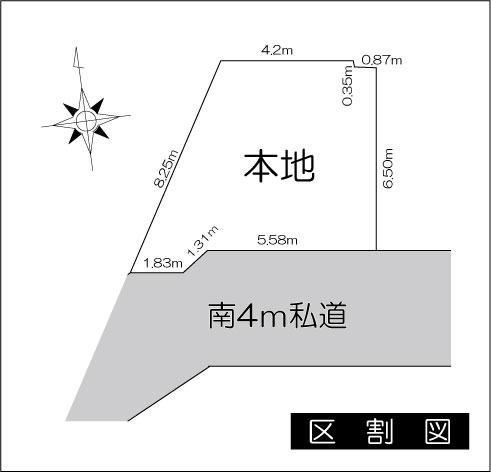Compartment figure. 39,800,000 yen, 3LDK, Land area 46.52 sq m , Building area 73.75 sq m
