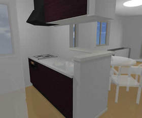 Kitchen. Complete image photo