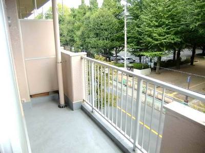 Balcony. There is a Metropolitan Johoku Central Park across the road in front balcony