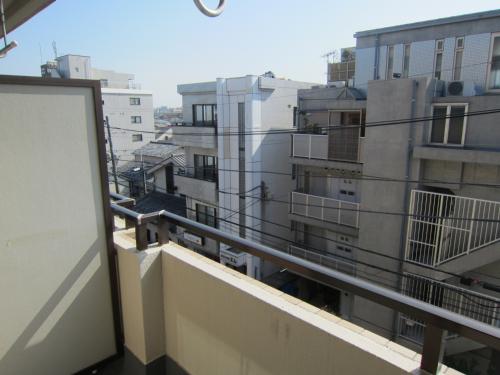 Balcony. View of the fourth floor balcony