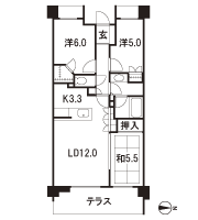 Floor: 3LDK + WIC, the occupied area: 70.41 sq m, Price: 48,300,000 yen, now on sale
