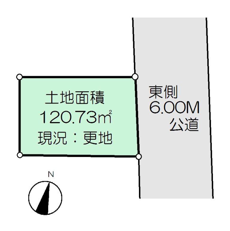 Compartment figure. Land price 32,800,000 yen, Land area 120.73 sq m Oizumigakuen Uchi
