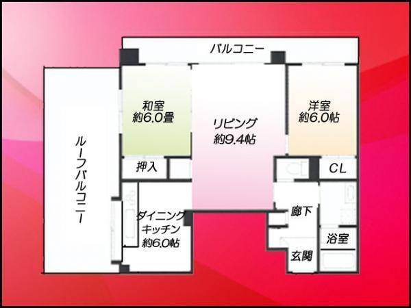 Floor plan. 3DK, Price 32 million yen, Occupied area 61.08 sq m