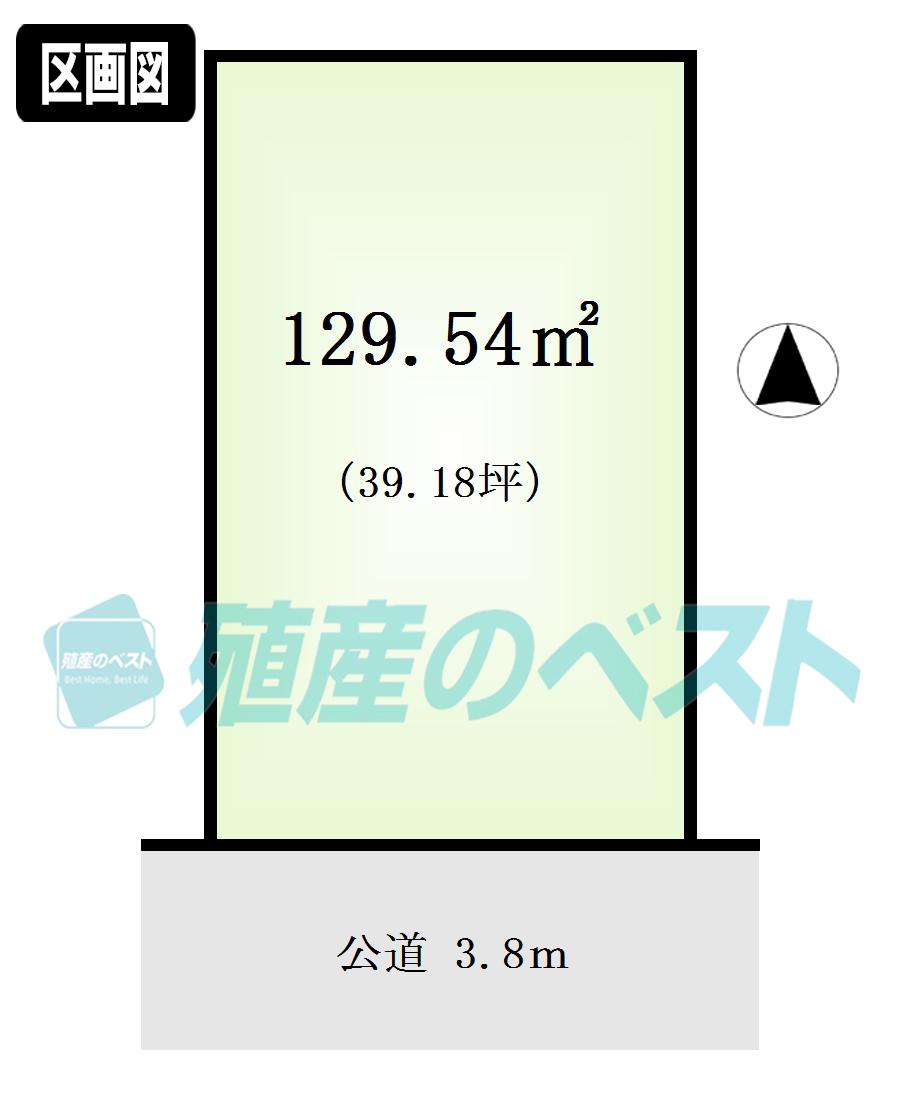 Compartment figure. Land price 49,800,000 yen, Land area 129.54 sq m