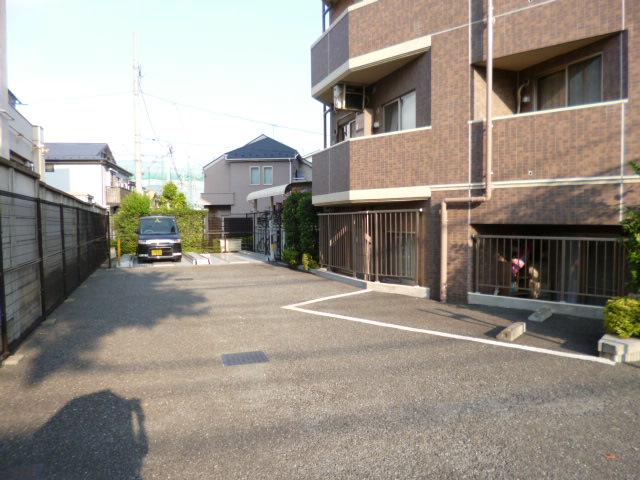 Parking lot. Common areas