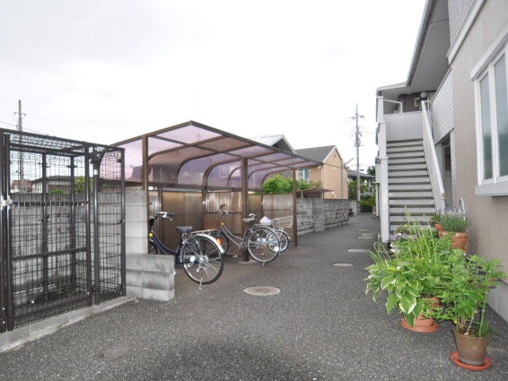 Other common areas. Bicycle parking space