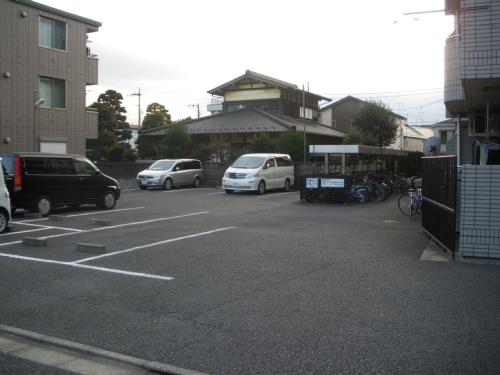 Parking lot. Always with the car in the on-site parking