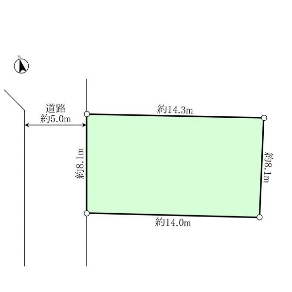 Compartment figure. Land price 42 million yen, Land area 115.71 sq m