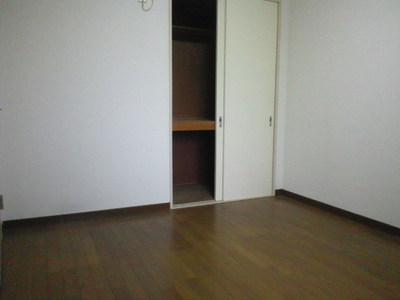 Living and room. There is a storage of double sliding door