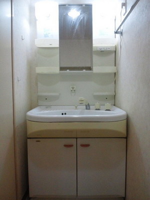 Washroom. Shampoo dresser is installed