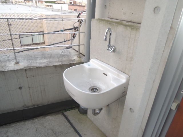 Balcony. With a convenient slop sink