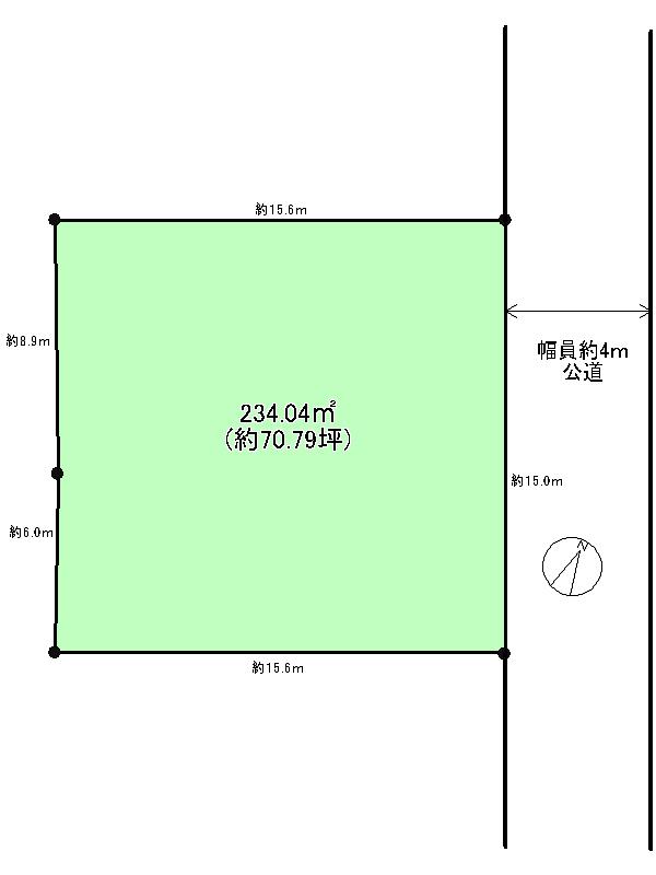 Compartment figure. Land price 94,500,000 yen, Land area 234.04 sq m