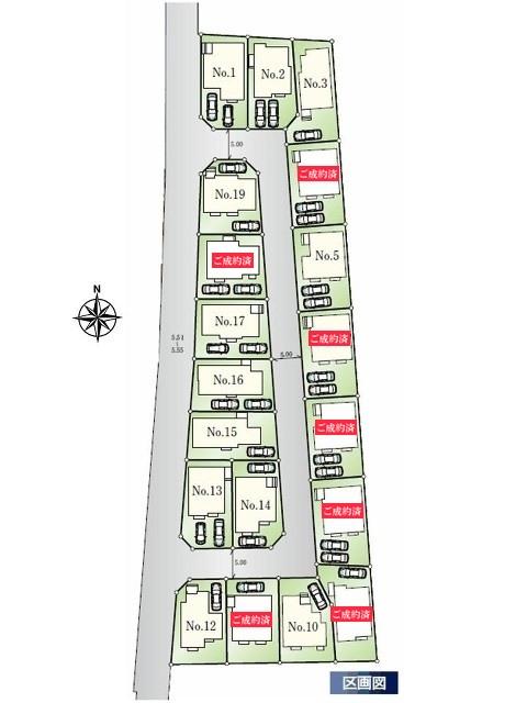 The entire compartment Figure.  [Nerima Nishiōizumi 2-chome] The entire compartment Figure