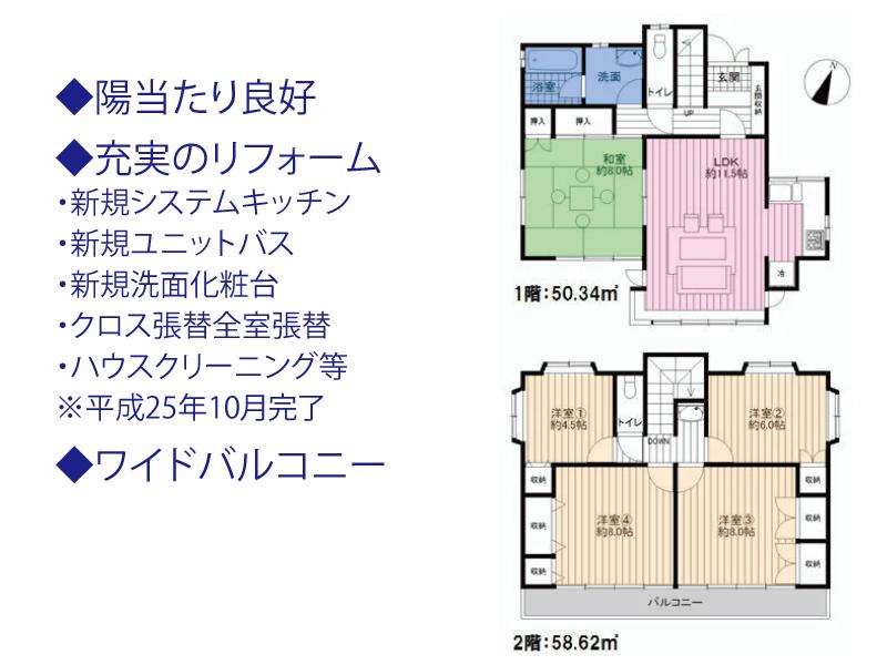 Floor plan. 36,300,000 yen, 5LDK, Land area 112.61 sq m , Building area 108.96 sq m