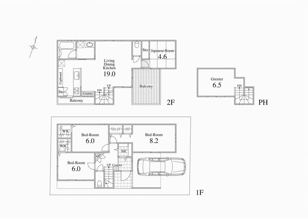 Floor plan. 67,367,000 yen, 4LDK, Land area 100 sq m , Building area 99.9 sq m