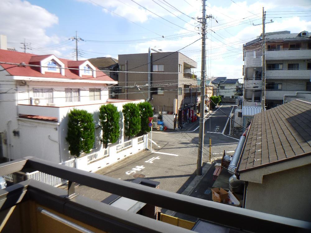 Balcony. Is the view from the second floor balcony.