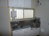 Kitchen. Sink, It is hanging cupboard new.