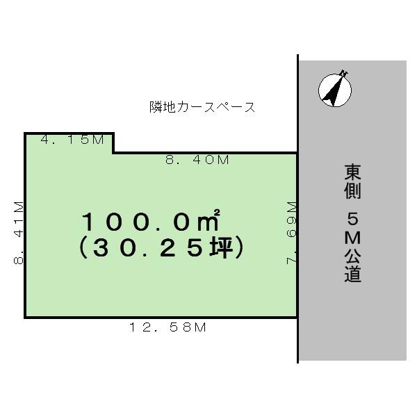 Compartment figure. Land price 46,300,000 yen, Land area 100 sq m