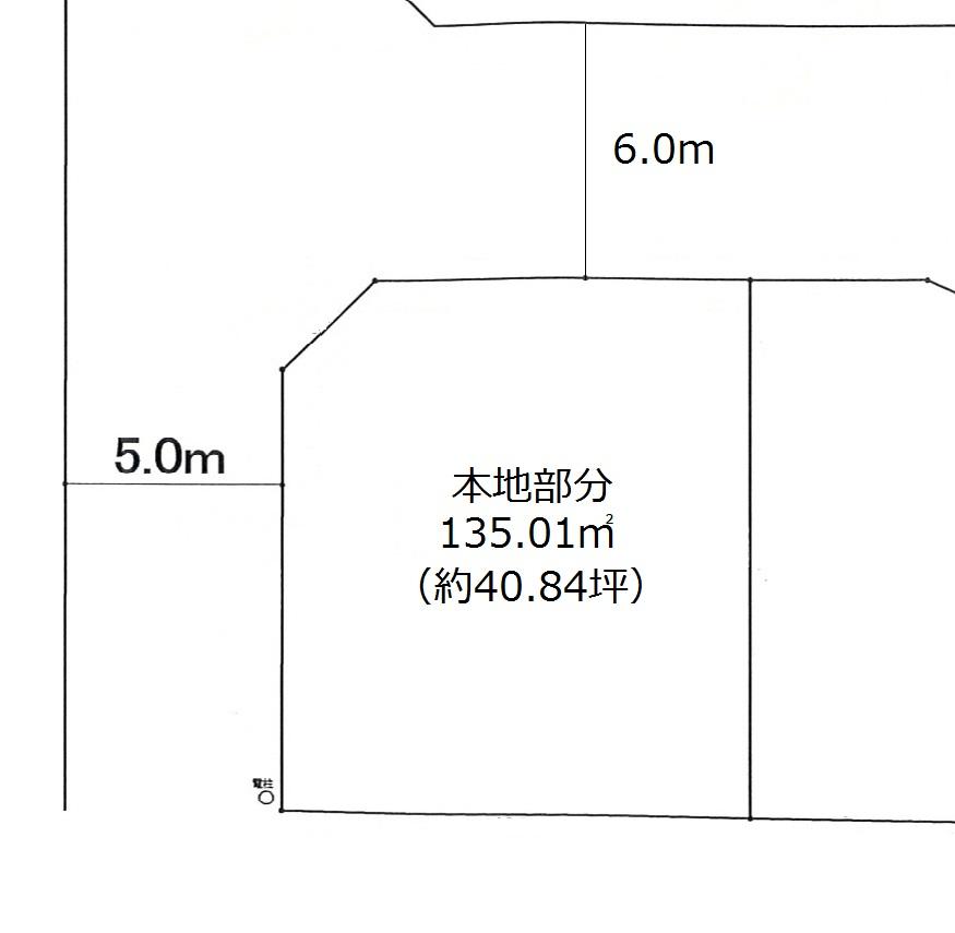 Compartment figure. Land price 49,800,000 yen, Land area 135.01 sq m
