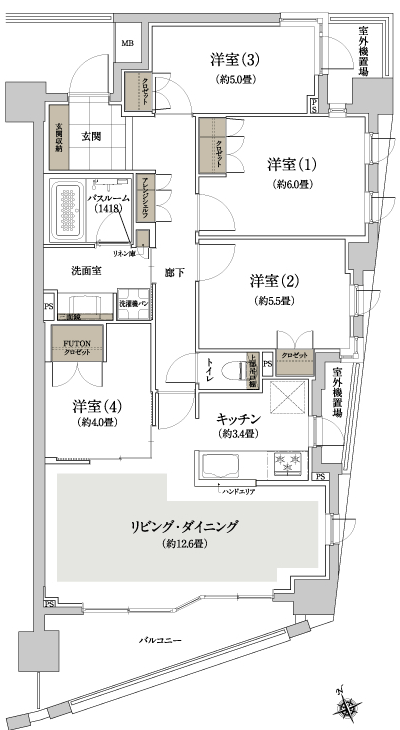 Floor: 4LDK, occupied area: 82.82 sq m, Price: 59,700,000 yen, now on sale