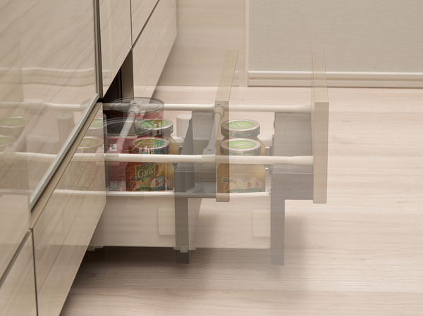 Kitchen.  [Soft-close drawer] Under-counter storage is a soft-close specifications Toshimaru in quiet and smooth stop (except for some).