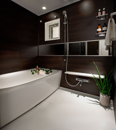 Bathing-wash room.  [Bathroom] Round off your day, Moments of leisurely relaxation in the bathroom that you can truly relax. It is nestled in pursuit of comfort, It will produce a pleasant time.