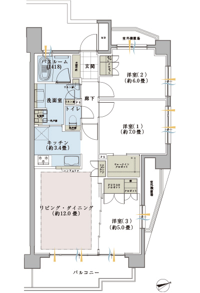 Floor: 3LDK + WIC, the occupied area: 75.17 sq m, Price: TBD