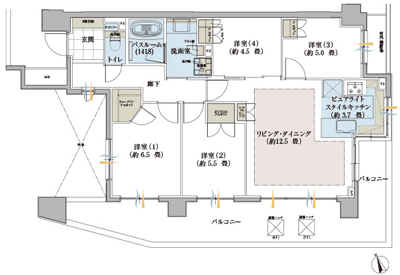 Floor: 4LDK + WIC, the occupied area: 84.12 sq m, Price: TBD