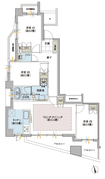 Floor: 3LDK, occupied area: 71.62 sq m, Price: TBD
