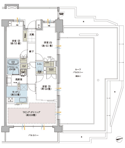 Floor: 3LDK, occupied area: 70.78 sq m, Price: TBD
