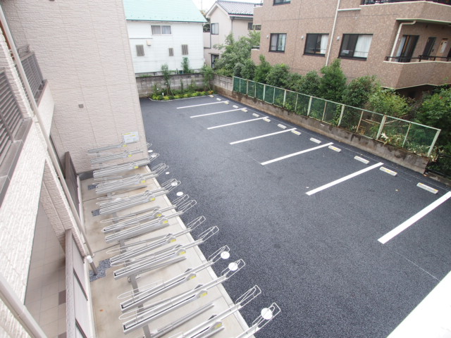 Parking lot. Parking is also available on site, It is with automatic shutter. 