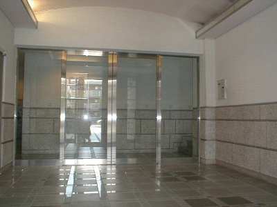 lobby. Auto entrance with lock