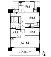 Floor: 3LDK + WIC + SIC, the occupied area: 75 sq m