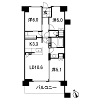 Floor: 3LDK + MC, occupied area: 66.93 sq m