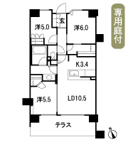 Floor: 3LDK + MC + WIC, the occupied area: 68.71 sq m